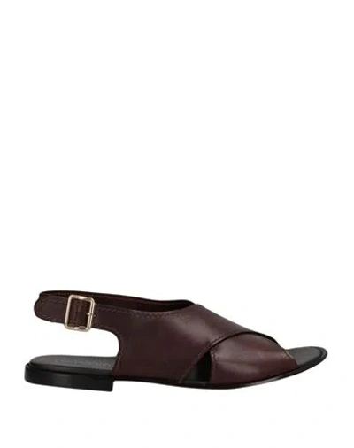 La Corte Della Pelle By Franco Ballin Woman Sandals Dark Brown Size 5 Cowhide