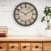 La Crosse Technology 11.5" Quartz Floating Dial Wall Clock In Black