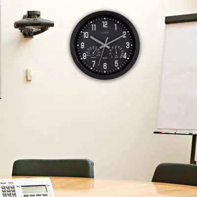 La Crosse Technology 12" Analog Indoor Wall Clock In Black