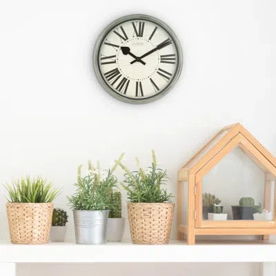 La Crosse Technology 14" Sage Grove Quartz Wall Clock In Green