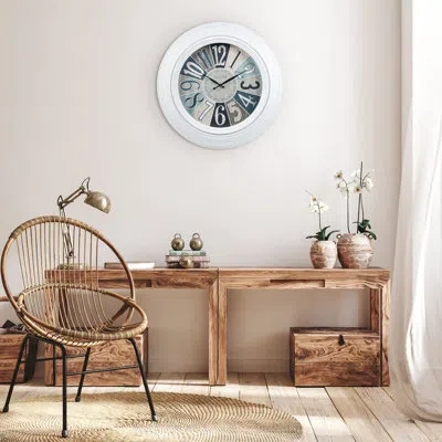 La Crosse Technology 22" Lakeside White Quartz Clock