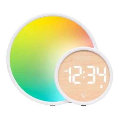 La Crosse Technology 617-1412 L'eclipse Light Assist Digital Alarm Clock In White