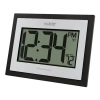 La Crosse Technology Atomic Digital Clock In Black,silver