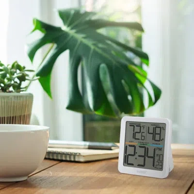 La Crosse Technology Battery Operated Digital Window Comfort Meter With Time & Date