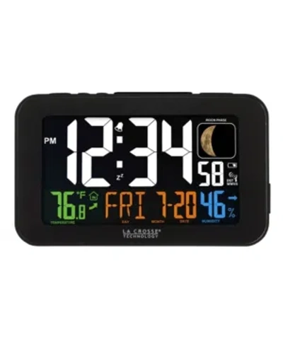 La Crosse Technology Color Led Alarm Clock With Usb Charging Port In Black