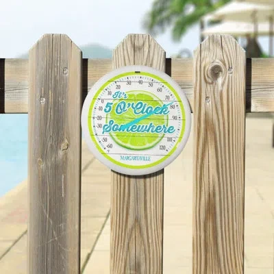 La Crosse Technology It's 5 O'clock Somewhere Margaritaville Analog Dial Thermometer