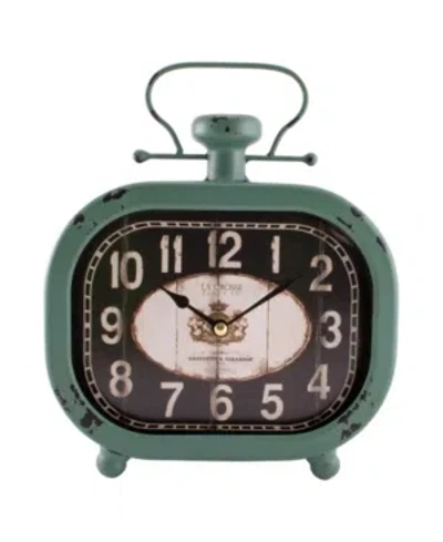 La Crosse Technology La Crosse Clock 10" Isla Metal Wall/table Clock In Turquoise