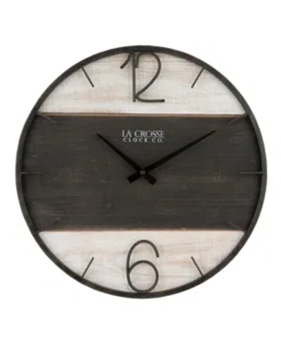 La Crosse Technology La Crosse Clock 16" Ironwood Wall Clock In Rust Brown