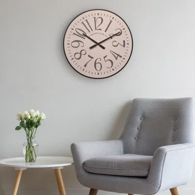 La Crosse Technology La Crosse Clock 404-3053 21-inch Alice Analog Quartz Wall Clock In Beige