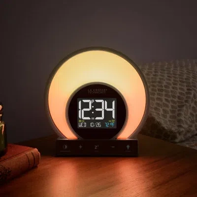 La Crosse Technology Mood Light Electric Alarm Tabletop Clock In Multi-color