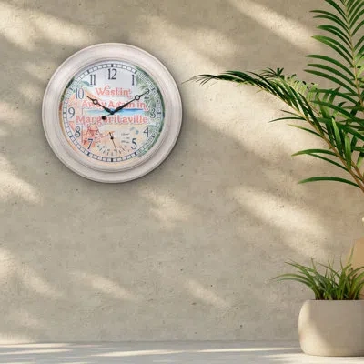 La Crosse Technology Oversized Margaritaville Analog Quartz 26.2" Wall Clock