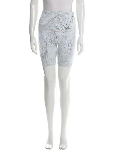 Pre-owned La Detresse Printed Mini Shorts W/ Tags In White