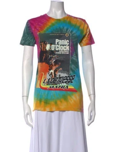Pre-owned La Detresse Tie-dye Print Crew Neck T-shirt W/ Tags In Multicolor