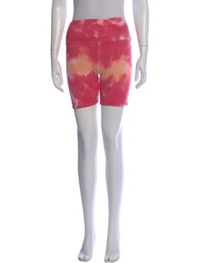 Pre-owned La Detresse Tie-dye Print Mini Shorts In Pink