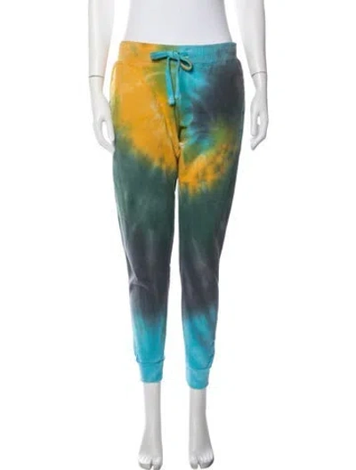 Pre-owned La Detresse Tie-dye Print Sweatpants In Blue/green