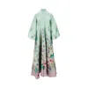 La Doublej La Double J Woman Maxi Dress Light Green Size S Silk In Green