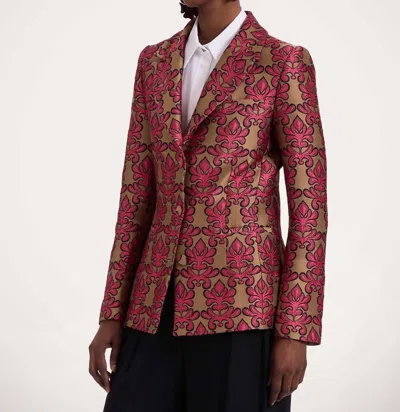 La Doublej 24/7 Jacket Bis In Herald Jacquard In Multi