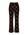 La Doublej 24/7 Rosette Jacquard Cigarette Pants In Rosette Jacquard