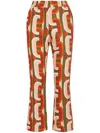 La Doublej Casual Pants In Red