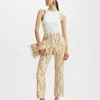 La Doublej 24/7 Floral Straight-leg Trousers In Primavera Cream