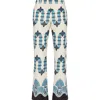 La Doublej 24/7 Printed Cotton-blend Twill Slim-leg Pants In Scirocco Placée Ivory