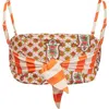 LA DOUBLEJ LA DOUBLEJ 3-WAY BANDEAU TOP RIVIERA ORANGE