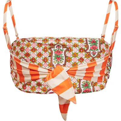 La Doublej 3-way Bandeau Top Riviera Orange