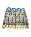 La Doublej La Double J Printed Cotton Shorts In Multi