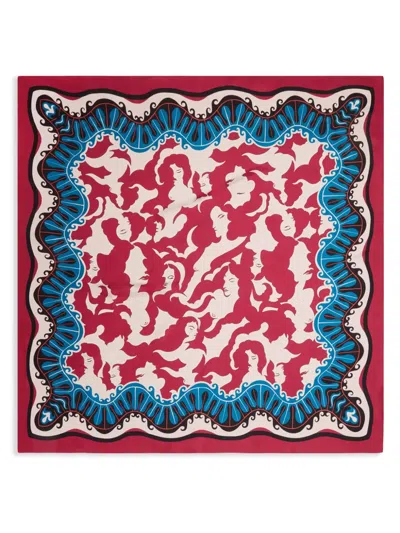 La Doublej Abstract-pattern Scarf In 中性色