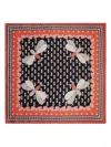 La Doublej Abstract-pattern Scarf In Black