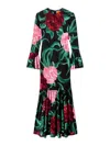 La Doublej La Double J Alba Floral-print Stretch-jersey Midi Dress In Multi
