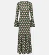 La Doublej Alba Floral-print Stretch-jersey Maxi Dress In Black