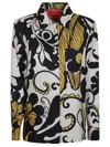 La Doublej La Double J Floral-patterned Silk Shirt With Classic Collar