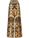 La Doublej Palazzo Mit Durchgehendem Print In Gold