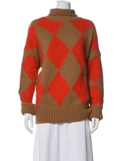 Pre-owned La Doublej Alpaca Printed Sweater In Multi