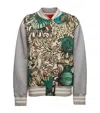 La Doublej Harvey Anemone Bomber Jacket In Green