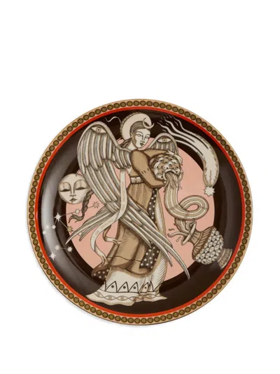 La Doublej Angel Decorative Plate In Brown
