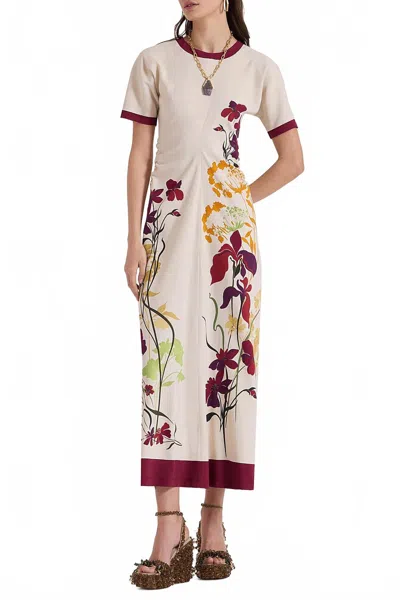 La Doublej Angelica Maxi Dress In Corsage Placee In Multi