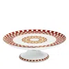 La Doublej Apollo Porcelain Cake Stand In Mattone