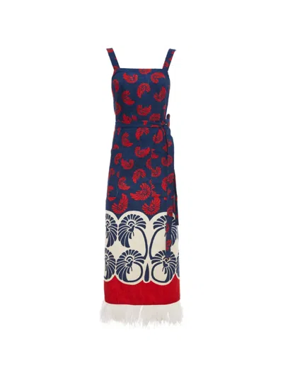 La Doublej Apron Dress In Multi
