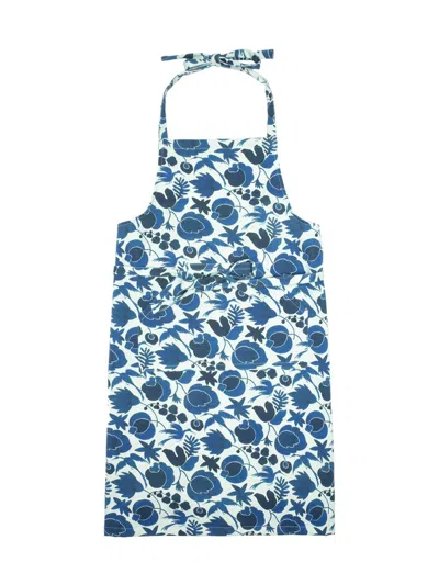 La Doublej Apron With Pocket In Blue