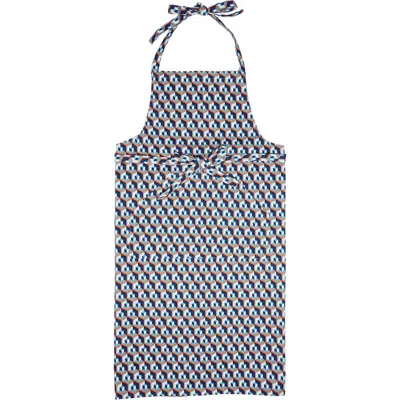 La Doublej Apron With Pocket Cubi Blue