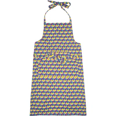La Doublej Apron With Pocket Cubo Giallo/fuxsia