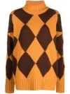 La Doublej Gestrickter Rollkragenpullover In Yellow