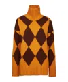 La Doublej Gestrickter Rollkragenpullover In Orange