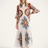 La Doublej Artemis Printed Cotton Shirtdress