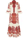 La Doublej La Double J Artemis Printed Cotton-poplin Maxi Dress In Medallion Placée