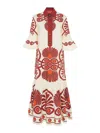 La Doublej La Double J Artemis Printed Cotton-poplin Maxi Dress In Multicolor