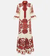 La Doublej La Double J Artemis Printed Cotton-poplin Maxi Dress In Multicolor