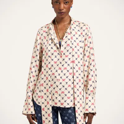 La Doublej Ascot Shirt In Multi